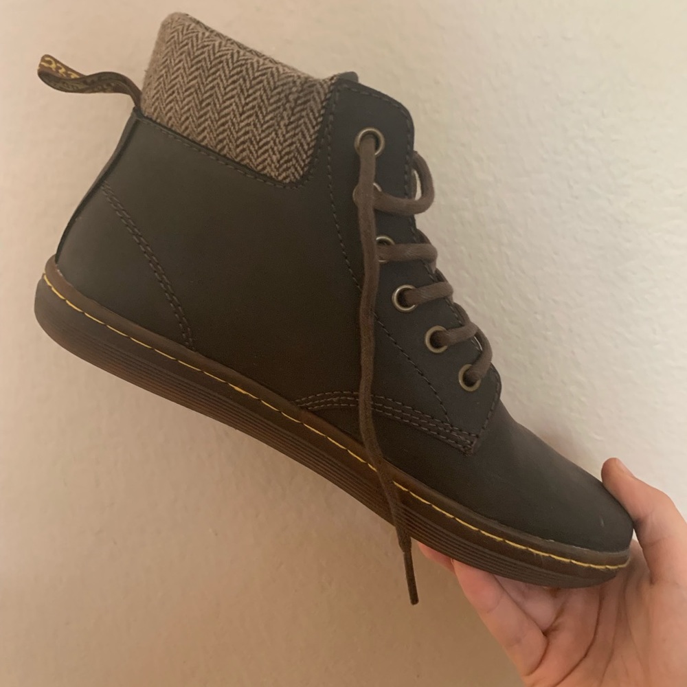 Brown Dr. Martens Maelly boots